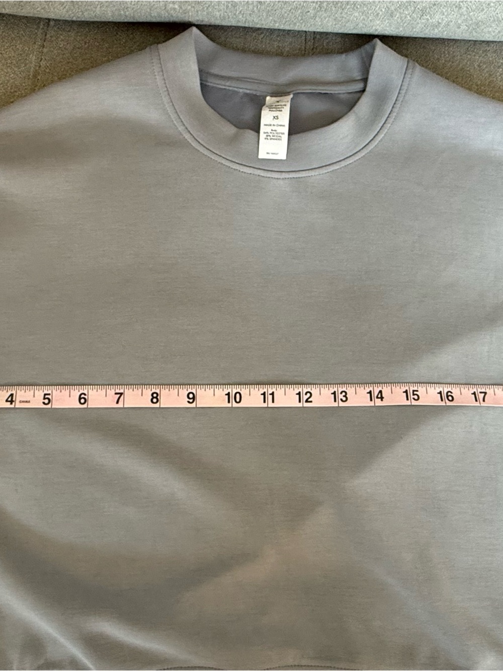 Yogalicious Super Buttery Soft Gray Relaxed Crewneck Sweatshirt - Picture 5 of 6